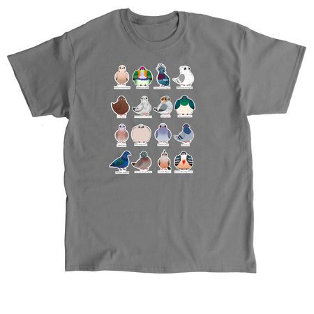 Pigeons and doves, a Charcoal Classic Unisex Tee