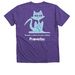 Spay & Neuter (Cat), a Purple Rush Premium V-Neck Tee (back-view)