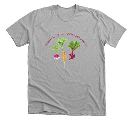 Celebrating 40 Years, a Athletic Heather Premium Unisex Tee