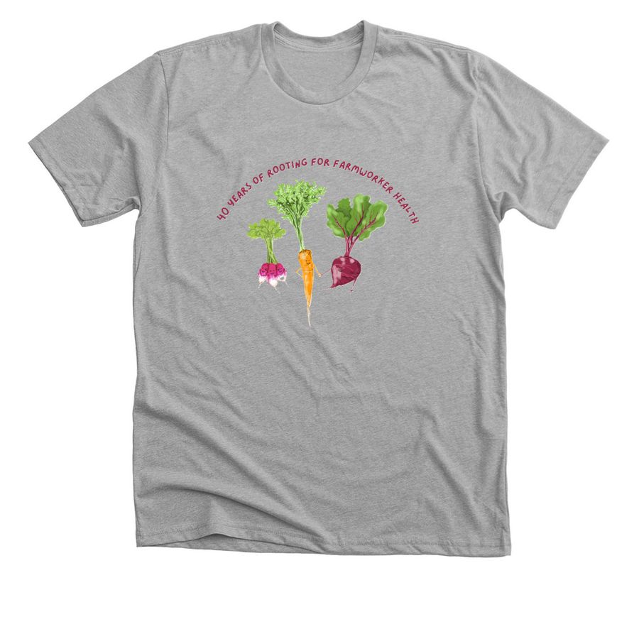 Celebrating 40 Years, a Athletic Heather Premium Unisex Tee