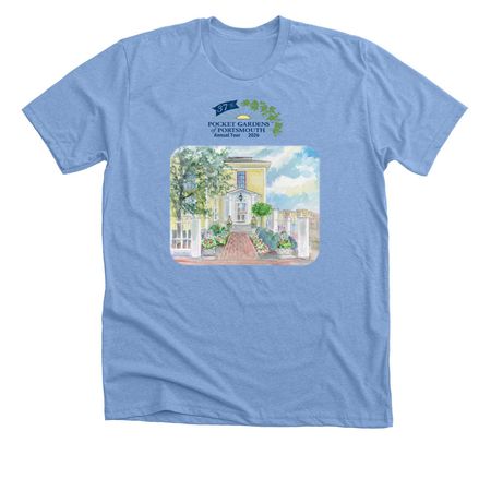 South Church 200th/2026 Pocket Garden Tour, a Heather Carolina Blue Premium Unisex Tee