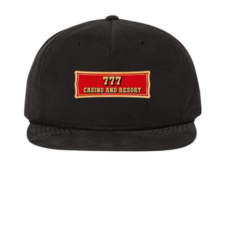 Three Sevens Casino Hat, a Black Printed Umpqua Snapback Cap