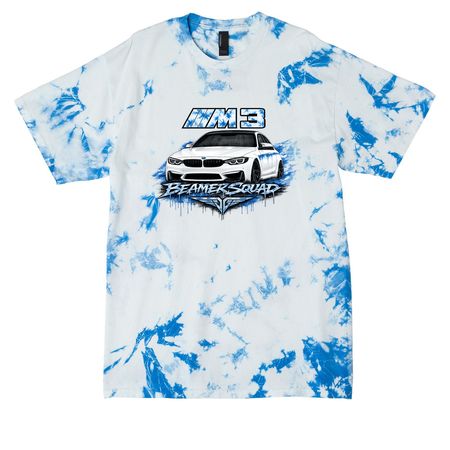 Beamer Squad - F80 M3 Tie Dye&nbsp;, a True Royal Crystal Tie Dye Tee