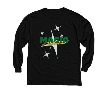 Magic on the Mountain, a Black Youth Long Sleeve Tee