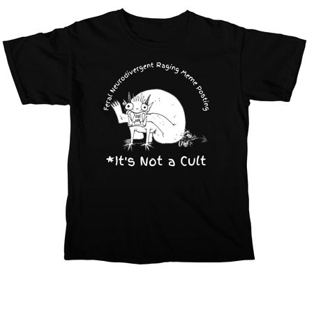 It's Not a Cult, a Black Comfort Colors Unisex Tee