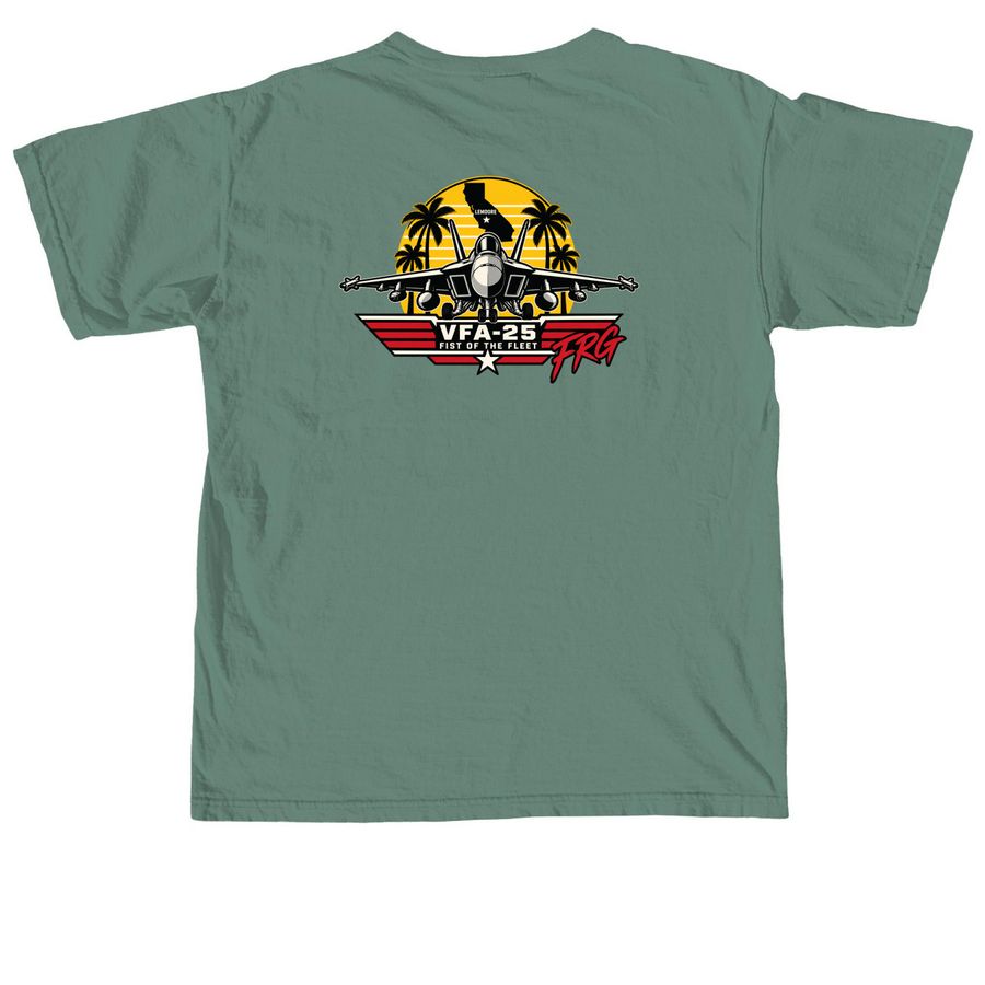 Sunset jet&nbsp;, a Light Green Comfort Colors Unisex Tee