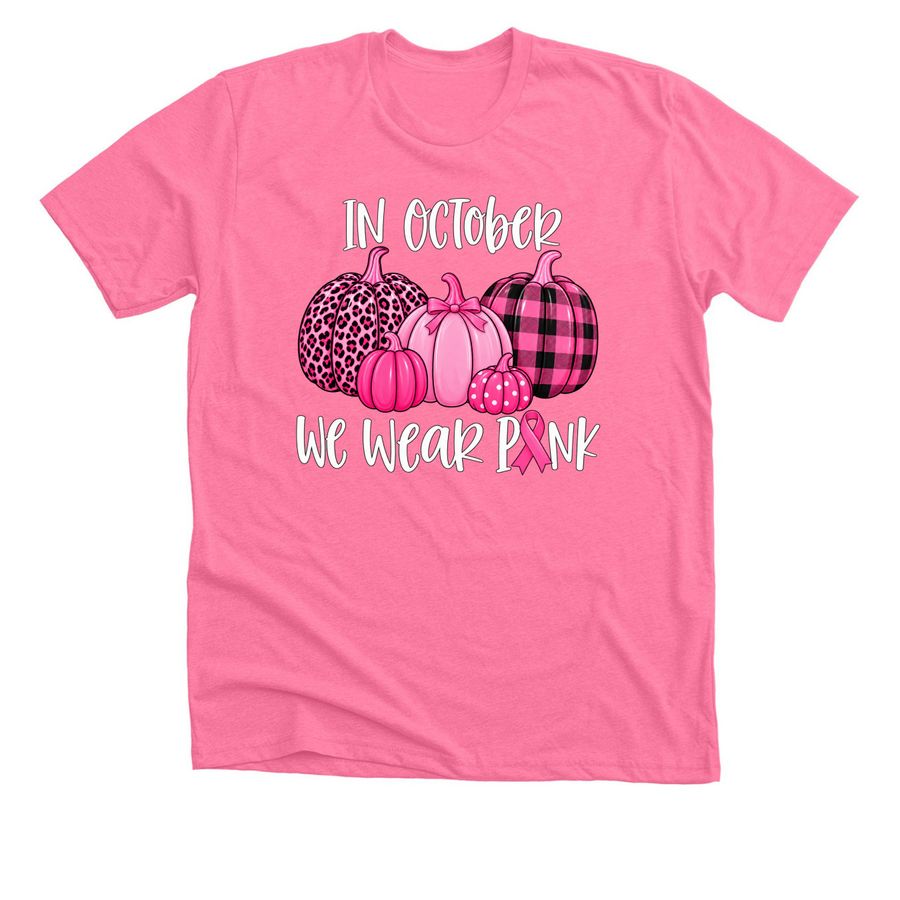 KimSoong Women's Breast Cancer Awareness T-Sh, a Neon Pink Premium Unisex Tee