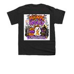 Halloween Tops, a Black Youth Unisex Tee (back-view)