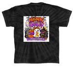Halloween Tops, a Black Classic Tie Dye Tee (back-view)
