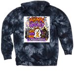 Halloween Tops, a Black Tie Dyed Pullover Hoodie (back-view)