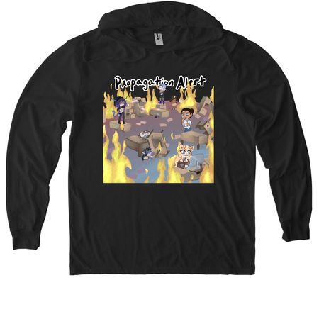 Propagation Alert!, a Space Black Allmade Eco Triblend Hoodie Tee