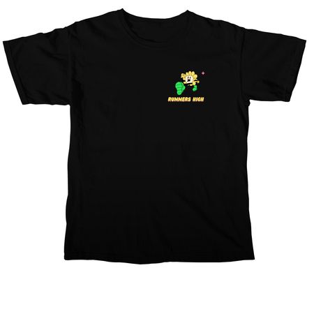 Runners High, a Black Comfort Colors Unisex Tee
