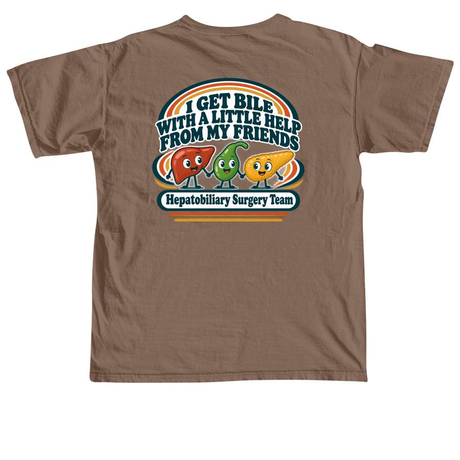 Hepatobiliary Surgery Team Shirt, a Espresso Comfort Colors Unisex Tee