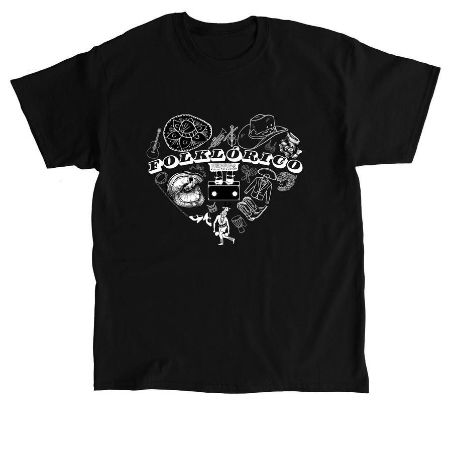 El Corazon Folkl?rico, a Black Classic Unisex Tee