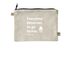 Everyone deserves to go home, a Natural 9"x7" Hemp Blend Pouch