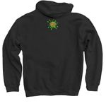 The Shitty Beatles, a Black Pullover Hoodie (back-view)