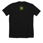 The Shitty Beatles, a Solid Black Blend Premium Unisex Tee (back-view)