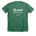 We Are Here (dark colors), a Heather Grass Green Premium Unisex Tee (back-view)