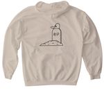 The Tank Is Purged, a Sand Gildan Softstyle Pullover Hoodie (back-view)