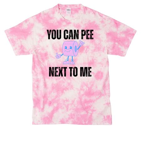 TRANS Pride, a Bright Pink Crystal Tie Dye Tee