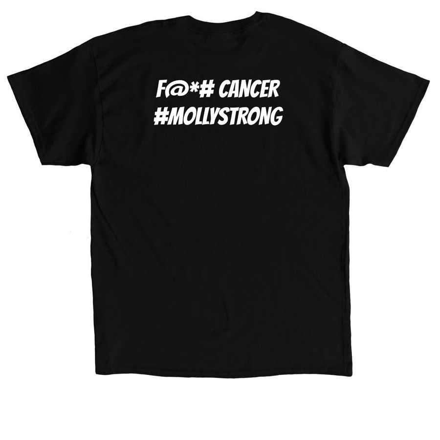 MollyStrong, a Black Classic Unisex Tee (back-view)