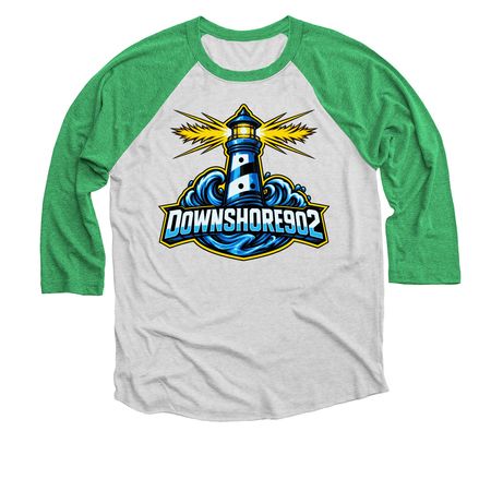 Shoresy shirts and hoodies!&nbsp;, a Envy and Heather White 3/4 Sleeve Baseball Tee