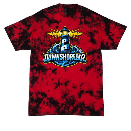 Shoresy shirts and hoodies!&nbsp;, a Black/ Red Crystal Tie Dye Tee