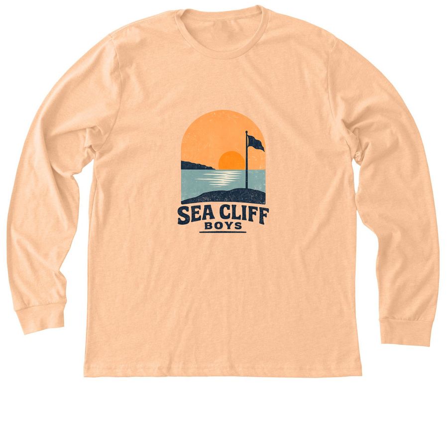 Sunset Park. Tees, Hoodies and Tanks, a Heather Peach Premium Long Sleeve Tee