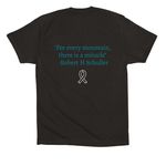Team Erica, a Black Premium Cotton Tee (back-view)