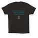 Team Erica, a Black Premium Cotton Tee (back-view)