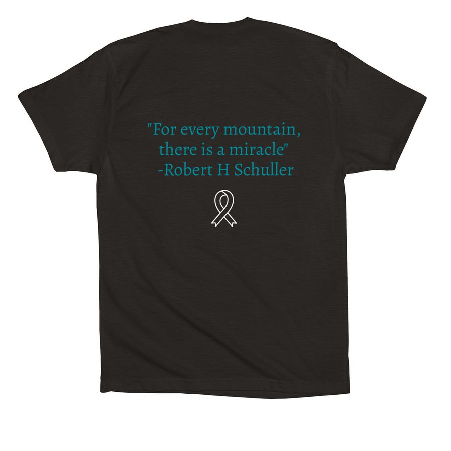 Team Erica, a Black Premium Cotton Tee (back-view)