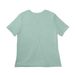 Just For Mom! Yogi Mama Tee, a Dusty Blue Women?s Relaxed Cotton Tee (back-view)