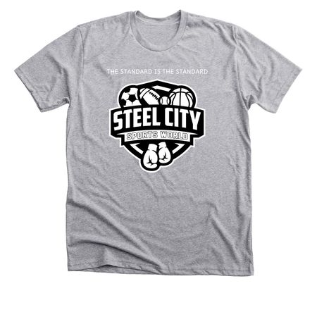SAVING LIVES, a Athletic Heather Premium Unisex Tee