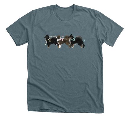 Icie Trio, a Heather Slate Premium Unisex Tee