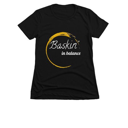 Baskin' T, a Black Women's Slim Fit Tee