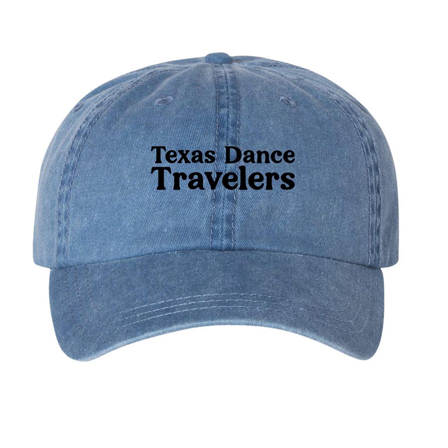 TDT Hat, a Royal Blue Printed Pigment Dye Baseball Cap