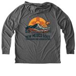 New Mexico State Shoot ? 2026, a Aluminum Grey Allmade Eco Triblend Hoodie Tee (back-view)