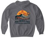 New Mexico State Shoot ? 2026, a Charcoal Gildan Softstyle Pullover Hoodie (back-view)