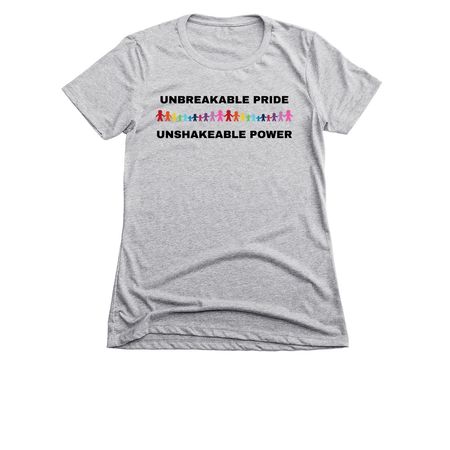 Unbreakable (Women's Cut T-shirts & Tanks), a Dark Heather Grey Women's Slim Fit Tee