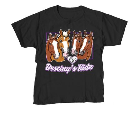 Destiny's Ride Therapeutic Program&nbsp;, a Black Youth Unisex Tee