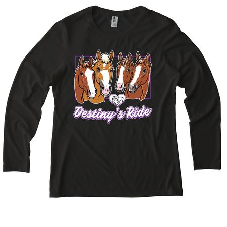 Destiny's Ride Therapeutic Program&nbsp;, a Space Black Allmade Eco Triblend Women?s Long Sleeve Tee