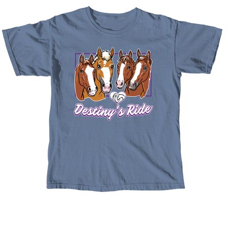 Destiny's Ride Therapeutic Program&nbsp;, a Blue Jean Comfort Colors Unisex Tee