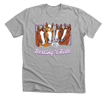 Destiny's Ride Therapeutic Program&nbsp;, a Athletic Heather Premium Unisex Tee
