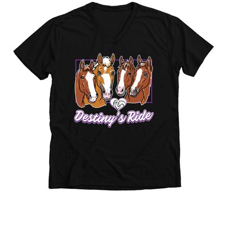 Destiny's Ride Therapeutic Program&nbsp;, a Solid Black Blend Premium V-Neck Tee