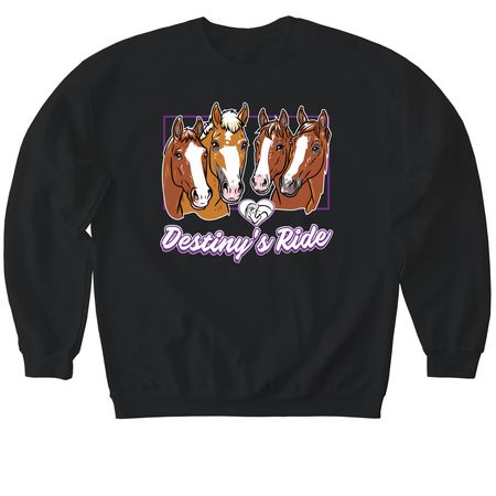 Destiny's Ride Therapeutic Program&nbsp;, a Black Softstyle Crewneck Sweatshirt