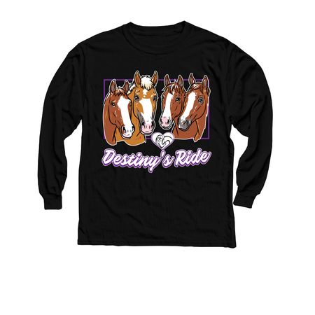 Destiny's Ride Therapeutic Program&nbsp;, a Black Youth Long Sleeve Tee