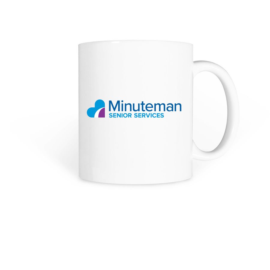 Minuteman Senior Services Coffee Mugs, a White Coffee Mug