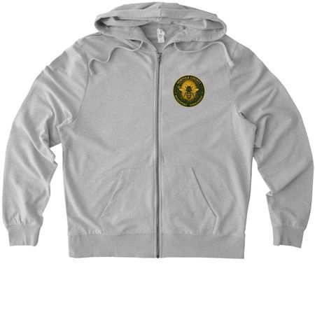 NCBA Sweatshirts, a Granite Grey Heather Allmade Organic French Terry Zip Up Hoodie