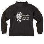 Arvada Center Dance Merch, a Deep Black Allmade Women?s Organic CVC Zip-Up Hoodie (back-view)