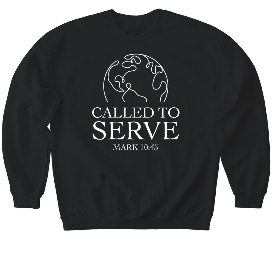 Called to Serve Crewneck, a Black Softstyle Crewneck Sweatshirt